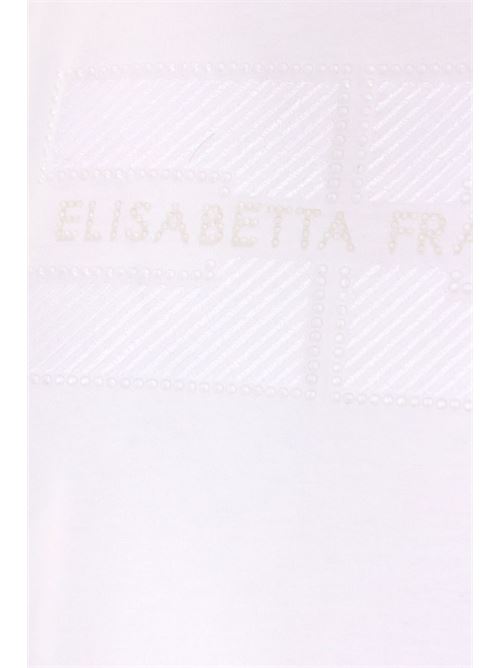 T-shirt c/strass bianca Elisabetta Franchi | MA00251E2270